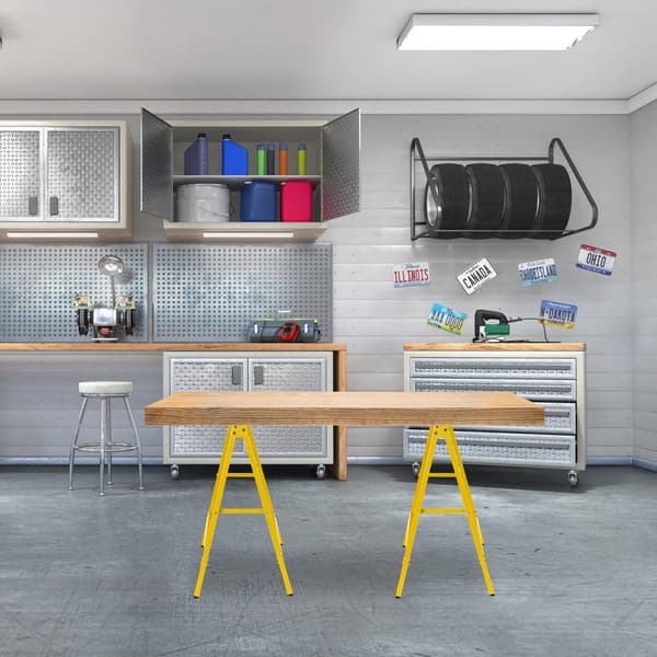Arbejdsstandere, 2 stk, gul