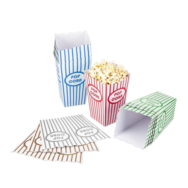 Popcorn-pussit, 50 kpl, 5 väriä