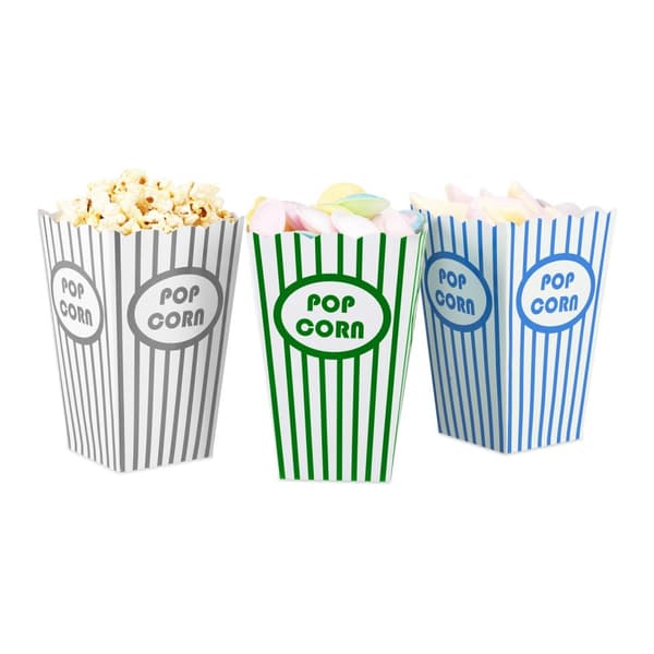 Popcorn-pussit, 50 kpl, 5 väriä