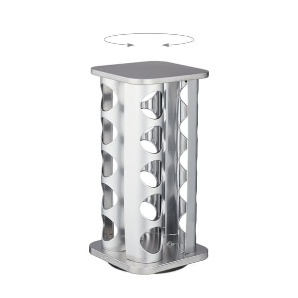 Roterende krydderikarrusel med 20 glas