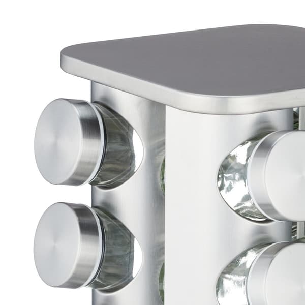 Roterende krydderikarrusel med 20 glas