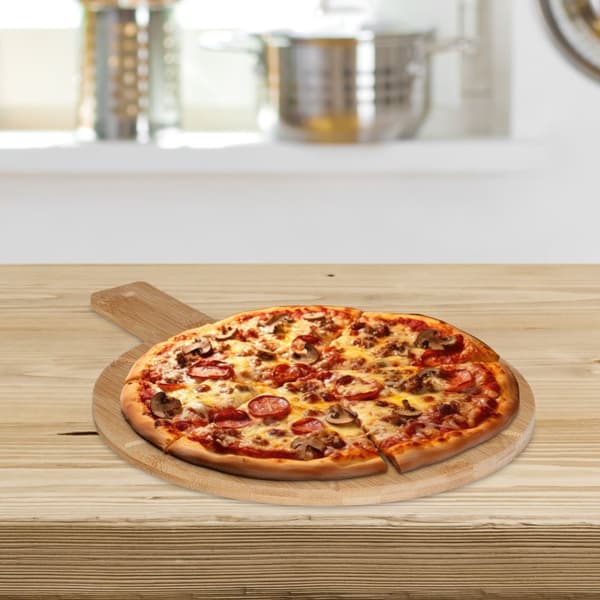 Pizzabräda i bambu