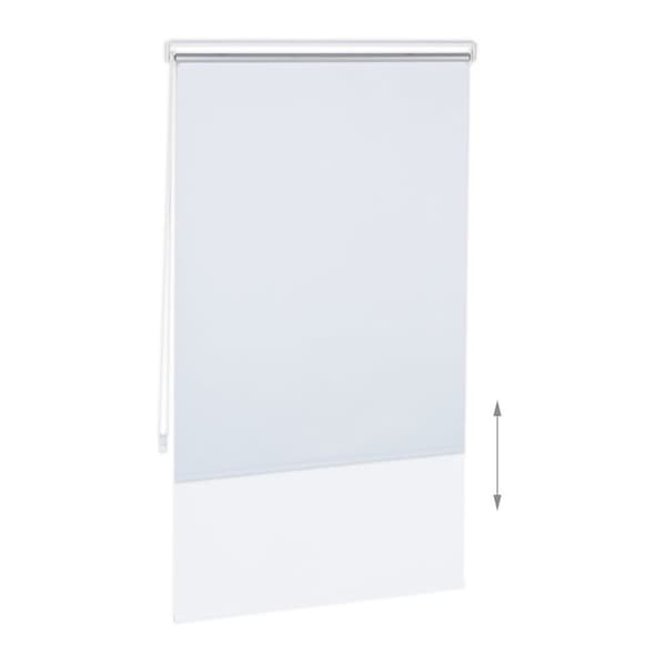 Hvidt termisk rullegardin 160 cm langt