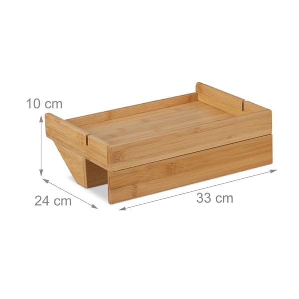 Klämbar sängbricka av bambu