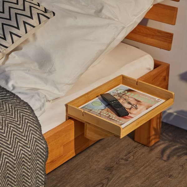 Klämbar sängbricka av bambu