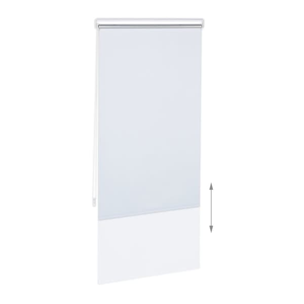 Hvidt termisk rullegardin 160 cm langt