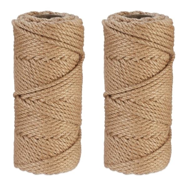 Juuttikaapeli 5 mm x 50 m 2 kappaletta
