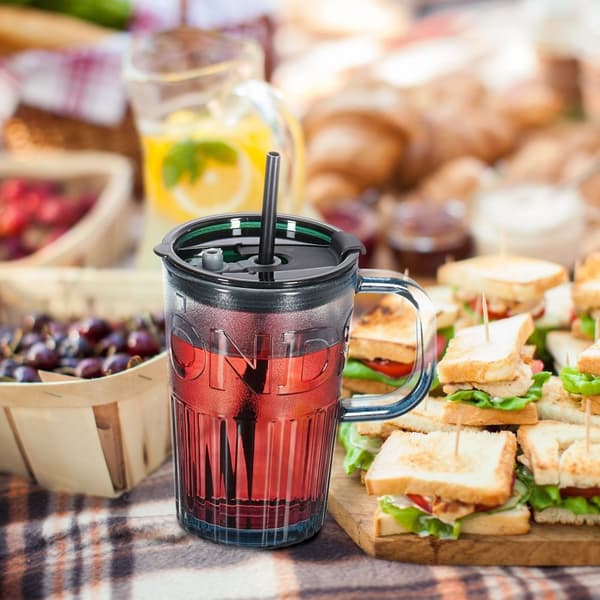 Sæt med 10 drikkeglas med håndtag