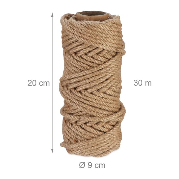 Jutekabel 6 mm x 30 m sæt af 2