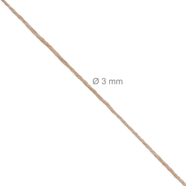 Jutekabel 3 mm x 300 m sæt af 2