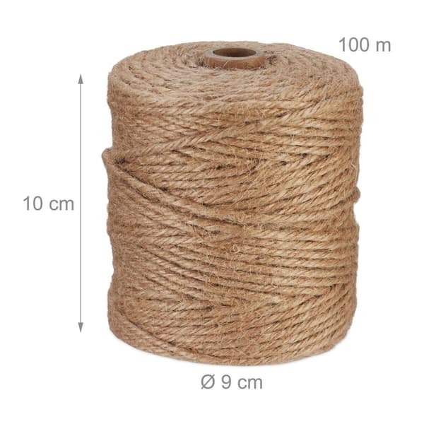 Jutekabel 3 mm x 100 m sæt af 3