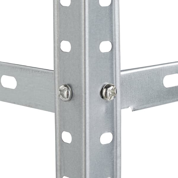 Galvaniseret metalhylde med 4 hylder