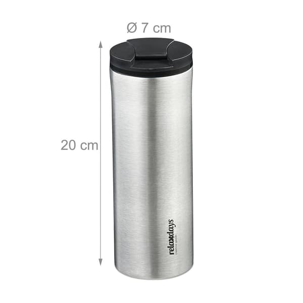 Ruostumattomasta teräksestä valmistettu termosmuki 400 ml