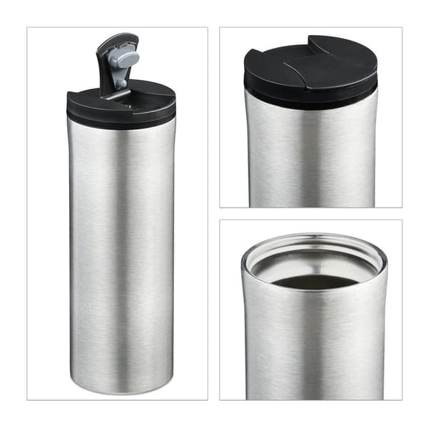 Ruostumattomasta teräksestä valmistettu termosmuki 400 ml