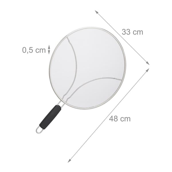 Stænkskærm til køkkengrej 33 cm