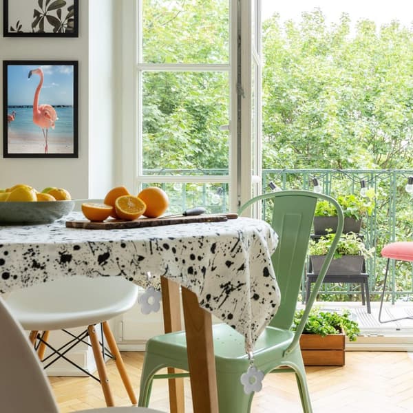 Bordsduk pappersvikt blomma uppsättning av 16