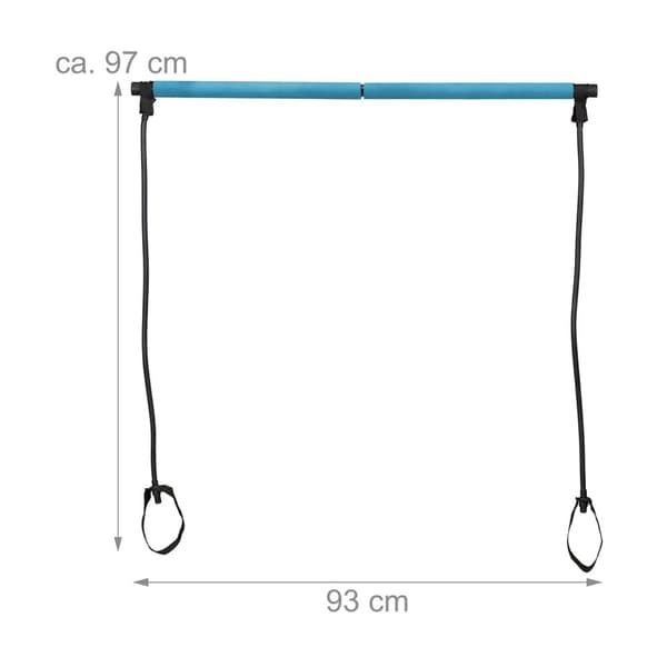 Pilatesstång med motståndsband