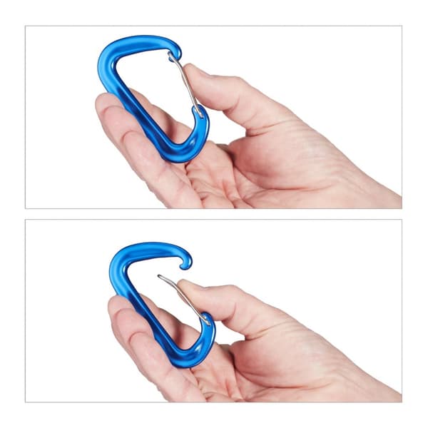 Aluminiumskarabin, sett med 4 stk