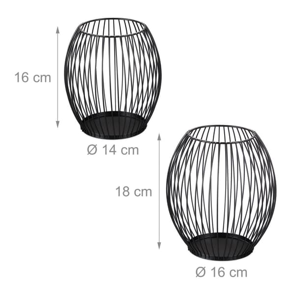 Oval lysestake, 2 stk