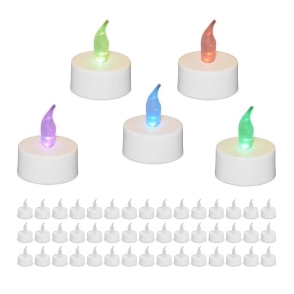LED varmelys med fargeskifte, 50 stk