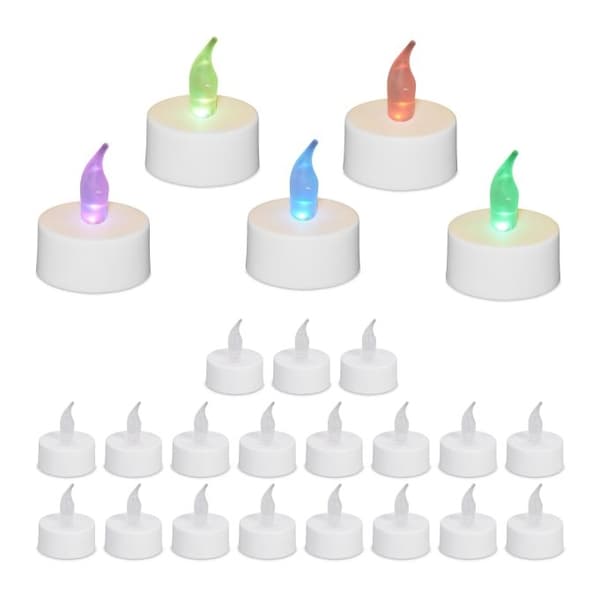 LED-lyslykter med fargeskifte, 24 stk