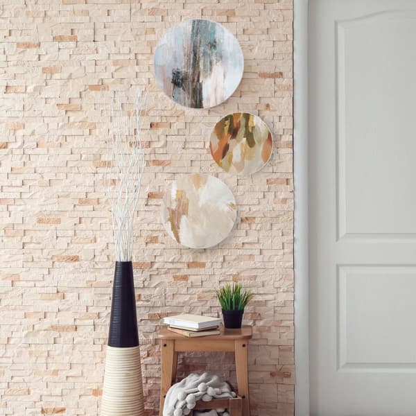 Canvas rund uppsättning om 6