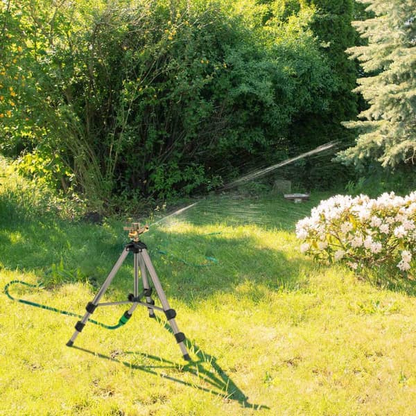 Sølv pulserende sprinkler med stativ