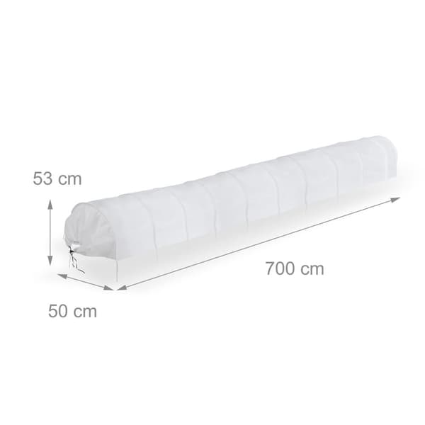 Plantetunnel laget av fleece 7 m sett med 2