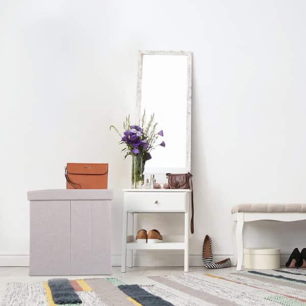 Krakk med oppbevaringsplass beige