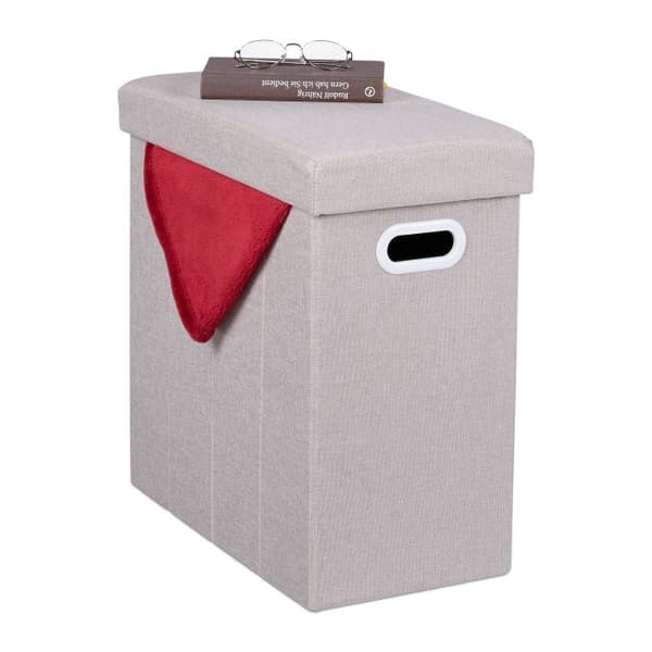 Krakk med oppbevaringsplass beige