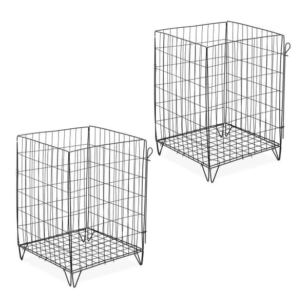 Metallkompostere med bunngitter, sett med 2