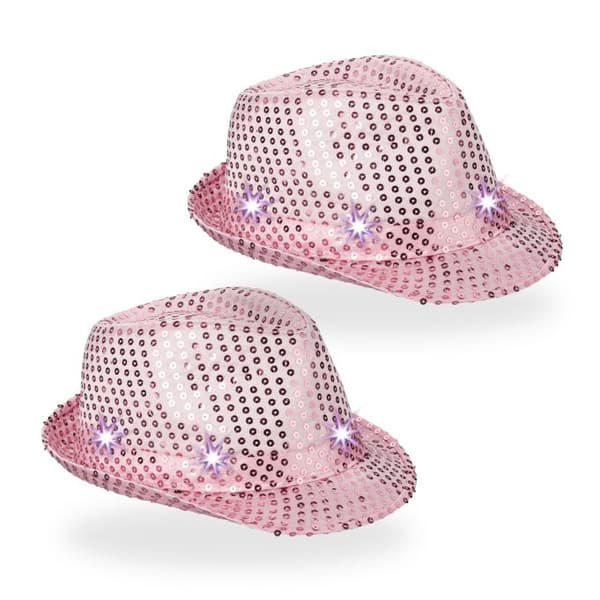 Paillethatte LED sæt med 2 stk