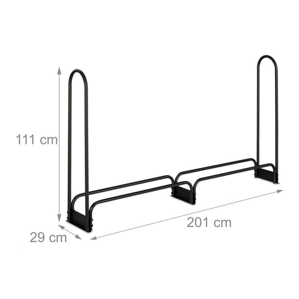 Trehylle i metall 201 cm