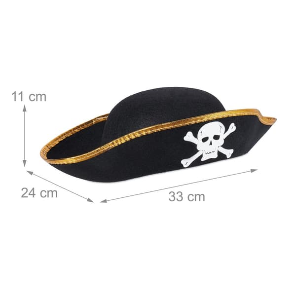 Pirathat, sæt med 4 stk