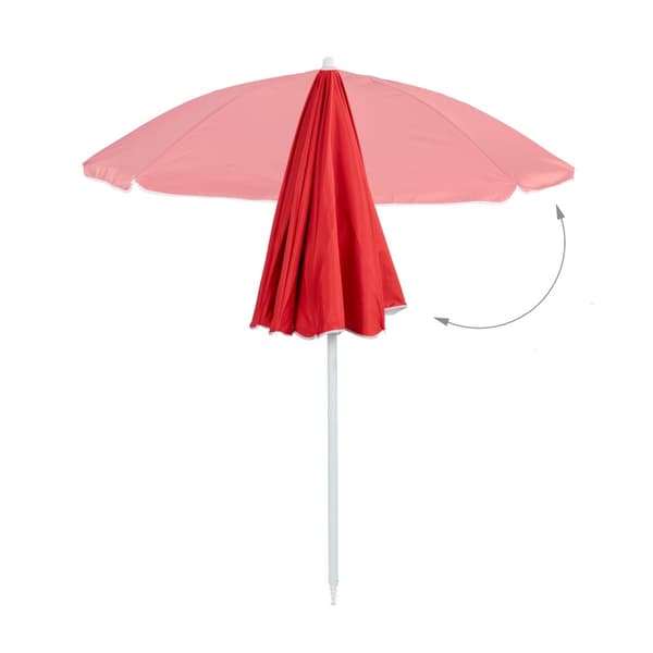 Rött parasoll 160 cm
