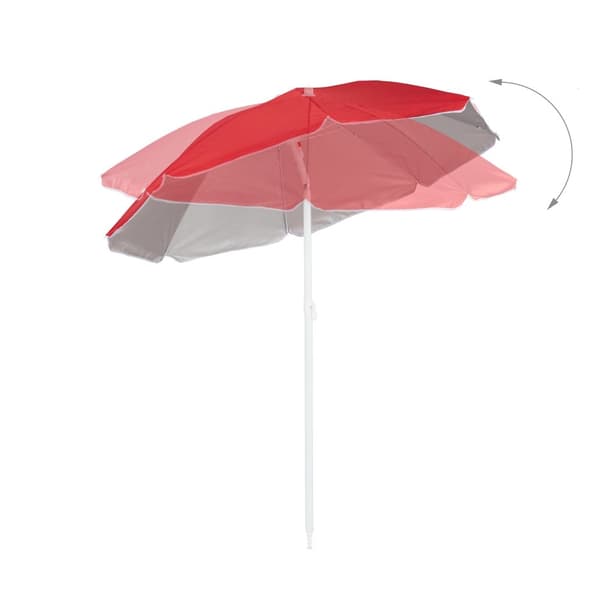 Rött parasoll 160 cm