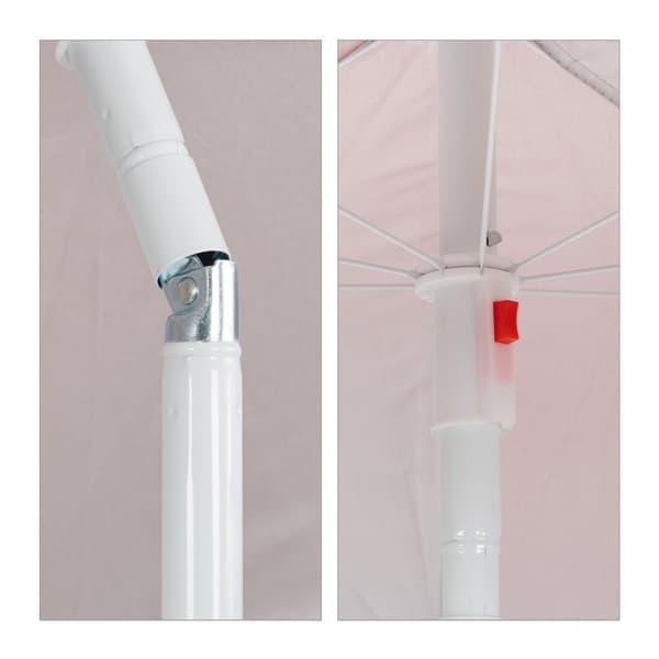Rött parasoll 160 cm