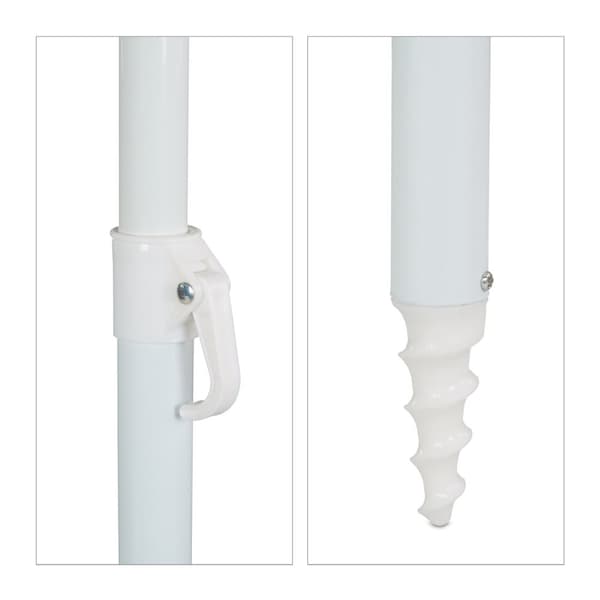 Rött parasoll 160 cm