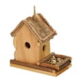 Miniatyrbillede 1 af 7: Dekorativt fuglehus med foderstation
