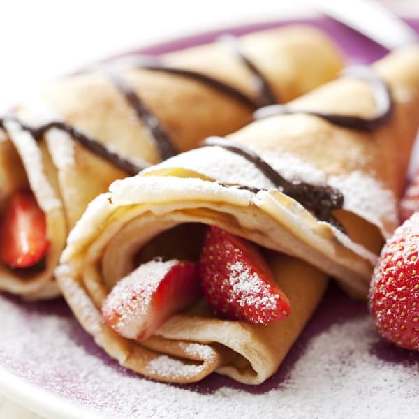 Crêpepanna med tillbehör