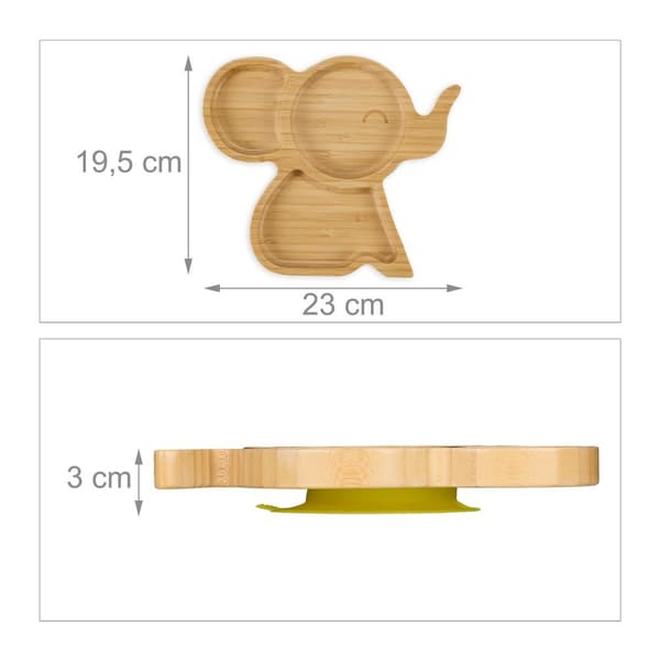 Babytallerken med sugekopp "Elephant"