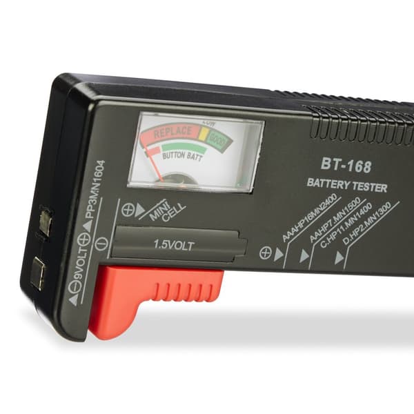 Batteriboks med tester