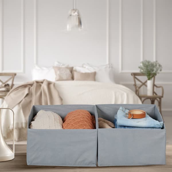Förvaringslåda fleece set om 2