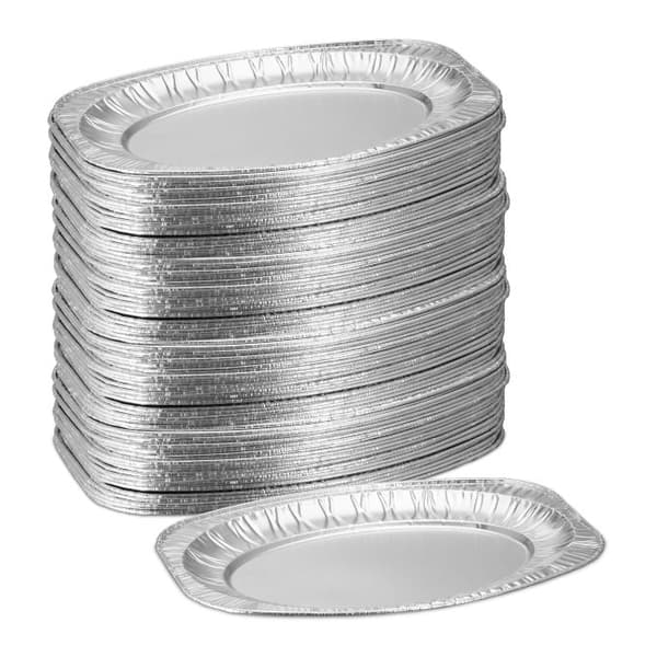 Serveringsfat i aluminium, sett med 100 stk