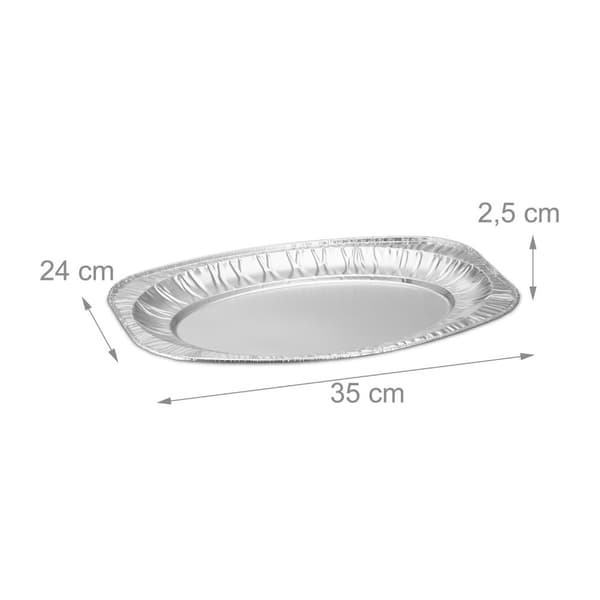 Alumiiniset tarjoilulautaset, 40 kpl