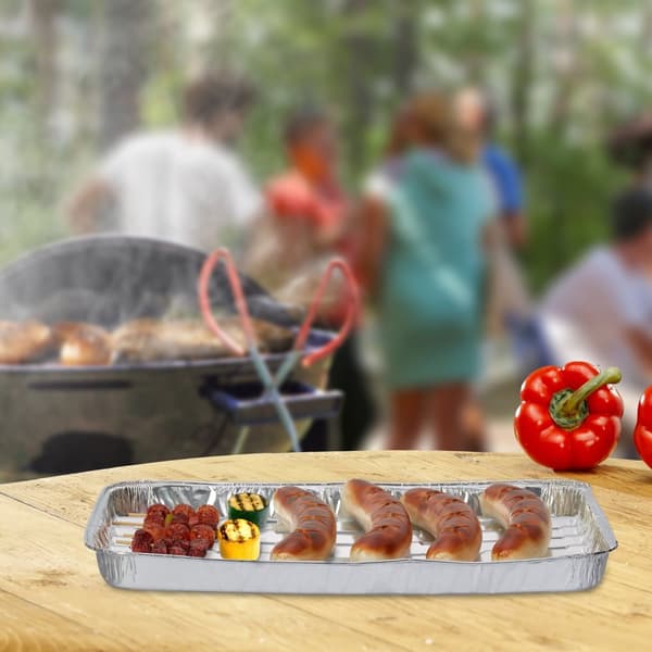 Grillbakke i aluminium, sæt med 40 stk
