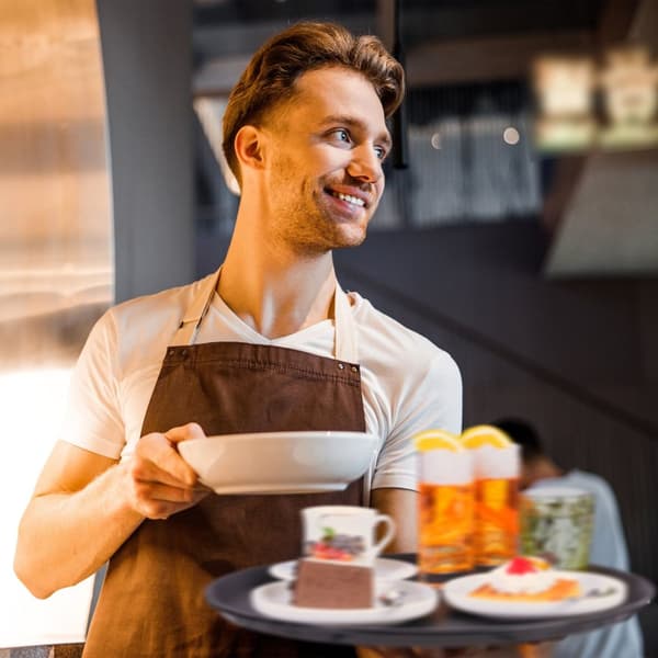 Rundt serveringsbakkesæt á 5 35 cm