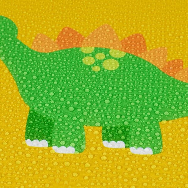 Värikäs palapelimatto dinosaurus