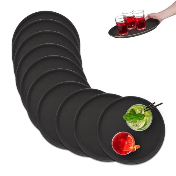 sett med 10 serveringsbrett Ø 35 cm