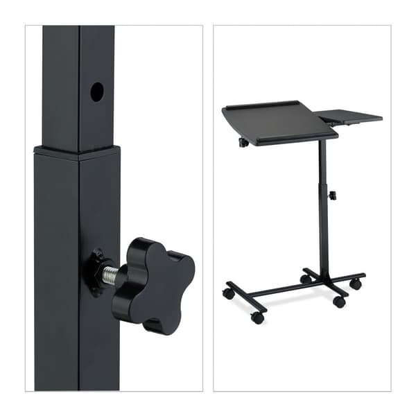 Højdejusterbart laptopbord med hjul